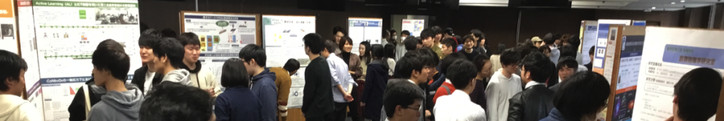 2019年度理大祭物理学科ポスター発表会の様子