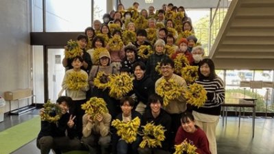 【開催報告】2025年度 第7回 野田きゃんカフェ ” 春を告げる花 優しい香りのミモザでリースを作ろう ”