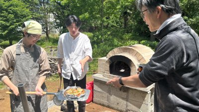 ピザ窯お披露目会を開催しました